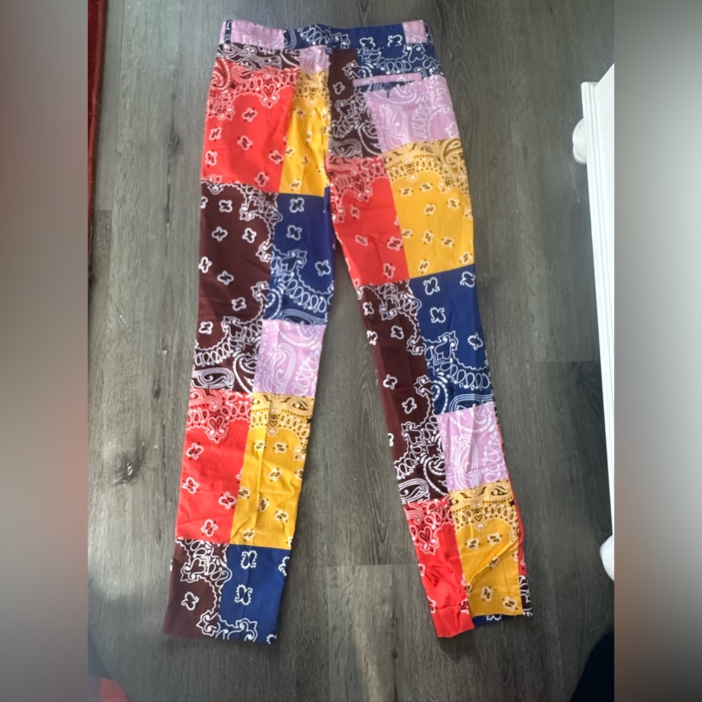 Sun + Stone Pastel Patchwork Pants - image 6